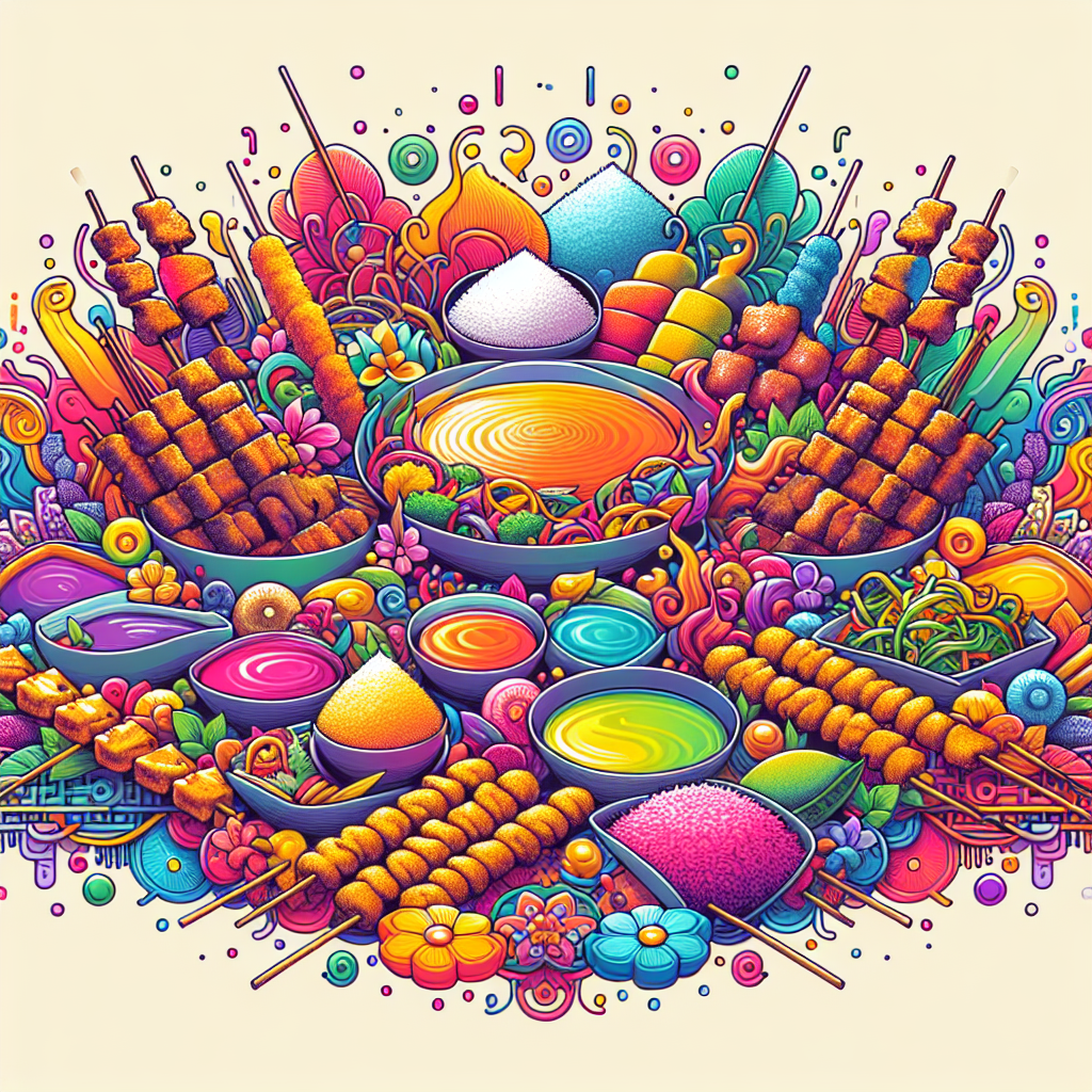 Kreativitas Warna di Atas Gambar Makanan Tradisional Indonesia